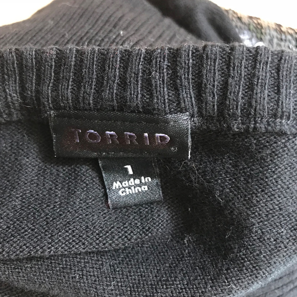 SOLD!! NWOT Torrid Blak Good Girl/Bad Girl Sequin - Picture 6 of 7